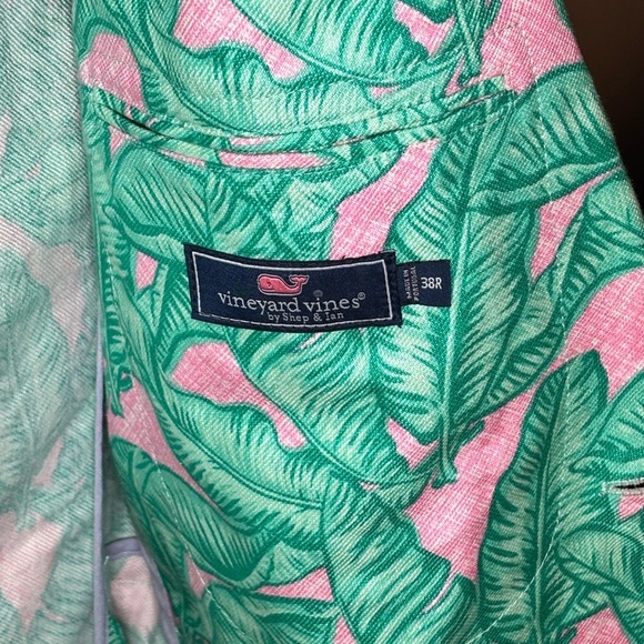 Vineyard Vines Banana Leaf Pink Blazer 38R - Picture 4 of 6